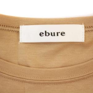 ebure スーピマコットン オーバーサイズ カットソー Tシャツ 9910900080 半袖 38 ベージュ /G