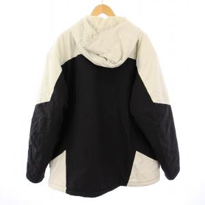 THE NORTH FACE HYVENT マウンテンパーカー ジャケット アウター バイカラー ナイロン ロゴ XL 黒 ブラック