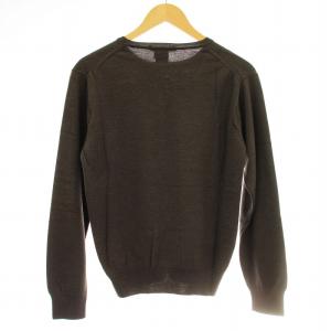 GUCCI カシミヤ混 ニット 22055-21979 長袖 カットソー S 茶 ブラウン /G