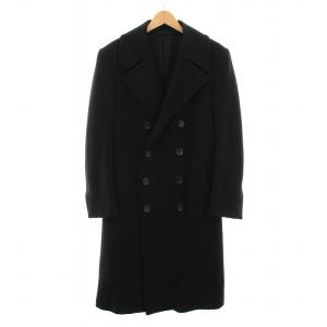 【美品】GUCCI ウール チェスターコート ロング ハンガー カバー 黒 GUCCI 2024FW コート ロング ウール カシミヤ混 ダークブルー