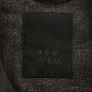 TATRAS リネン ライダース ジャケット MTA18S4535 シングル ジップアップ ブルゾン S グレー /G