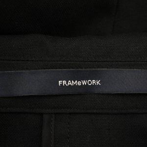 Framework 24SS ハーフスリーブジャケット 24010220759020 リネン混 テーラード F 黒 ブラック