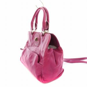 Longchamp 2826736509 ショルダーバッグ ハンドバッグ 2WAY レザー ピンク /KU D