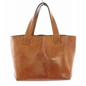 genten アマーノトートバッグ ハンドバッグ レザー 茶 ブラウン /YT