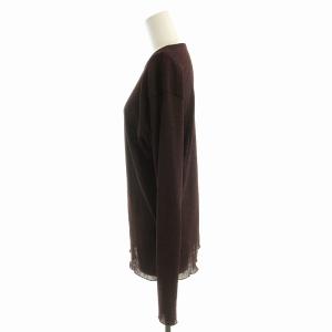 Framework 24AW スパンライクドライテレコロンT カットソー 長袖 F 茶 ブラウン 24070220314140