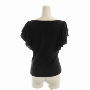 M'S GRACY カットソー ノースリーブ フリル 38 紺 ネイビー GT-225323 /EE