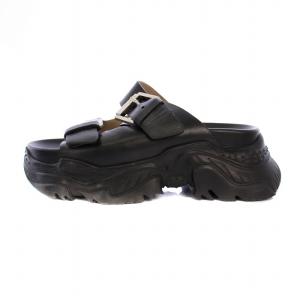 N°21 サンダル シューズ 厚底 ストラップ レザー 6 黒 /BM