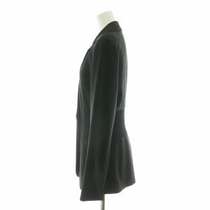 Theory DB RIB BLAZER テーラードジャケット シングル 切替 くるみボタン 2 ブラック 01-2304111-050-702