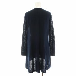 René カーディガン ロング丈 長袖 34 紺 ネイビー 6722680 /AN32