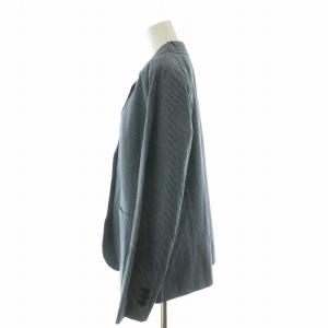 agnes b. タグ付き テーラードジャケット ストライプ シングル 40 ネイビー XI14RD17 /NQ