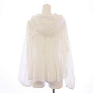 lululemon パーカー ジャケット ジップアップ 素材切替 ナイロン 6 白 /BM