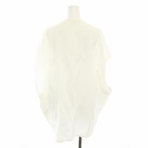 yori ビッグリネンブレンドフリルジレベスト 前開き 麻 リネン混 38 白 ホワイト YR2025-050SM