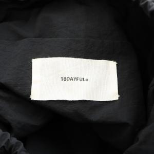 TODAYFUL ナイロンギャザーバッグ リュックサック 斜めがけ 黒 ブラック /AN10