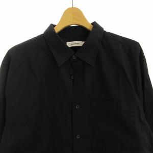 Calvin Klein カジュアルシャツ 長袖 M 黒 ブラック 36543 /EE