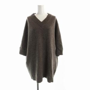 JOURNAL STANDARD LUXE セットアップ ニット セーター プルオーバー イージーパンツ 長袖 茶 ブラウン /RO