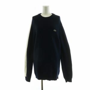 ニット セーター 長袖 プルオーバー M ネイビー ホワイト AH8578 /NQ