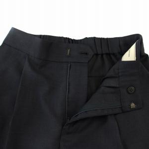 UNITED ARROWS タックワイドパンツ スラックス 36 ダークネイビー 1514-699-4471 /DK