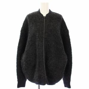 21AW ボアアウター ジャケット ジップアップ 38 グレー 210-5 KR.WO.IW.1301