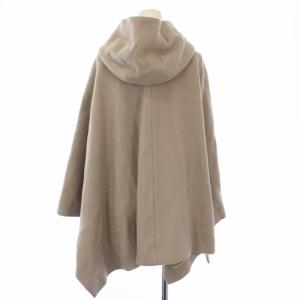 ANAYI 21AW 圧縮ウールフードポンチョ 36 ベージュ 102127-17-240-11-360 /TK