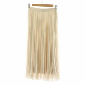 ANAYI プリーツスカート フレア ロング 36 ベージュ 102127-11-450-360 /NQ