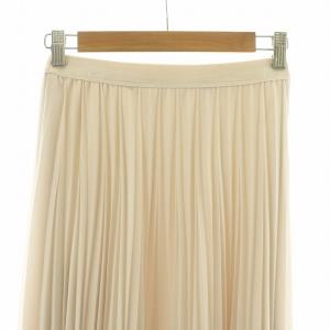 ANAYI プリーツスカート フレア ロング 36 ベージュ 102127-11-450-360 /NQ