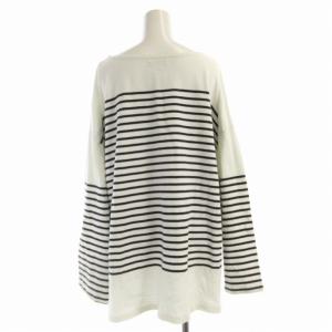 JOURNAL STANDARD カットソー ボーダー ボートネック 長袖 M 紺 ネイビー 白 ホワイト 21-070-400-7250-1-0