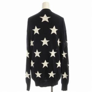 DOUBLE STANDARD CLOTHING カーディガン ニット 星柄 長袖 F 紺 ネイビー 0209-110-221 /EE