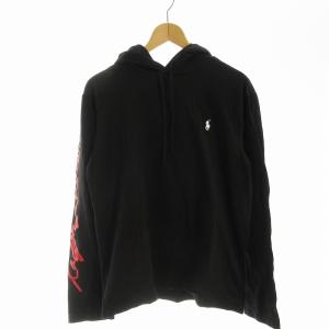 POLO RALPH LAUREN プルオーバーパーカー ビッグポニー 長袖 S 黒 ブラック 41381 /EE