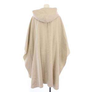 yori ウールフーデッドポンチョコート ロング 38 グレー YR2025-087AW-2 /BM