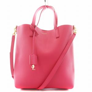 【美品】イヴサンローラン　ワンショルダー　肩掛け　YSL　唐草模様　レザー　赤色 美品】イヴサンローランワンショルダー唐草YSLゴールド金具レザー黒
