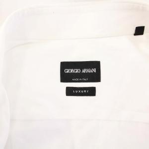 GIORGIO ARMANI LUXURY ワイシャツ 長袖 コットン 42 ホワイト /KH