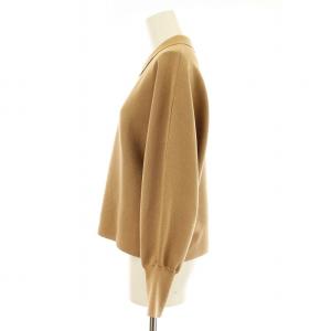 martinique 23AW ミラノドルマンプルオーバー A0333KSW403 ニット 長袖 衿付き ウール 茶 ブラウン