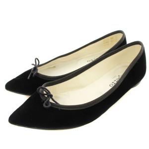 BRIGITTE ブリジット バレエシューズ ベロア 36 黒 ブラック /G