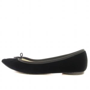 Repetto BRIGITTE ブリジット バレエシューズ ベロア 36 黒 ブラック /G