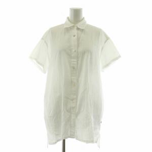 板尾織物 シャツ ブラウス 半袖 ホワイト /NQ
