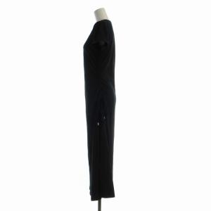 Theory NEW RUBRIC JILAENA ワンピース マキシ ロング 半袖 S 黒 ブラック 01-7105034-050-902