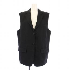 23SS Galena Linen Boxy OS Vest ベスト ジレ シングル 総裏地 麻 リネン