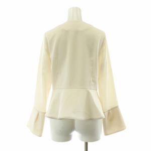 CELFORD カシュクールペプラムブラウス シャツ 長袖 38 アイボリー CWFB194042 /NQ