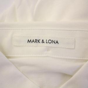 MARK&LONA ポロシャツ 半袖 ボタンダウン レギュラーカラー ストーン 装飾 スカル柄 ドクロ柄 バック刺繍 ストレッチ