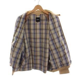 BEAMS ルーズグラスコートブルゾン ジャケット ジップアップ アウター S ベージュ 11-18-5273-187