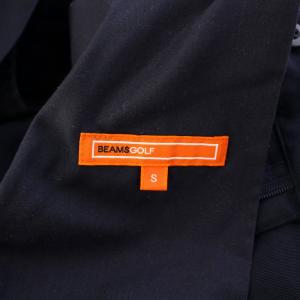 BEAMS GOLF ORANGE LABEL ゴルフウェア ストレッチワイドパンツ スラックス ジップフライ ロゴ 刺繍 S