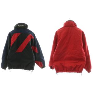 Columbia 中綿ジャケット リバーシブル アウター ジップアップ ヴィンテージ M ブラック レッド SPORT F7