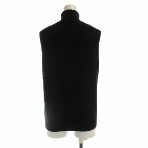 ENFOLD ニット セーター ノースリーブ タートルネック 絹 シルク 38 黒 ブラック 300AA170-0210