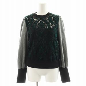 Ameri VINTAGE 22AW LACE DOCKING SWEAT TOP＆SKIRT