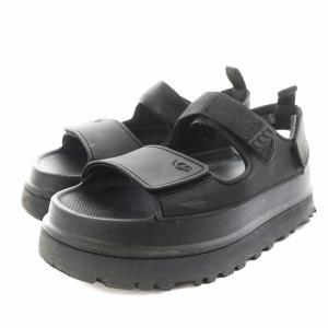 ゴールデングロウ GOLDEN GLOW サンダル 厚底 24.0cm 黒 ブラック 1152685 /AN14