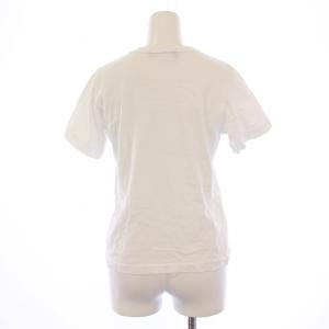 BLACK COMME des GARCONS Tシャツ カットソー 半袖 クルーネック プリント XS 白 /BM