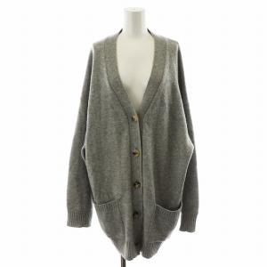 21AW Big Cardigan カーディガン ウール カシミヤ混 グレー 21080500821030