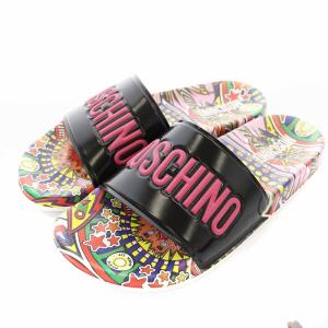 SABOTD POOL PVC MA28502G1Y999 サンダル スリッパ 総柄 ロゴ 39 マルチカラー