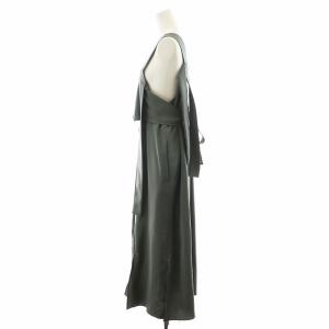 ENFOLD 24SS FLARE SLITJUMPER SKIRT 36 グレー 300HS231-1880