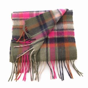 Barbour マフラー チェック マルチカラー /EE